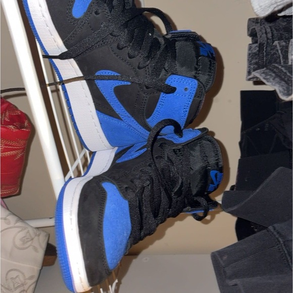 Nike Black and Blue High-Top Sneakers - Picture 2 of 3